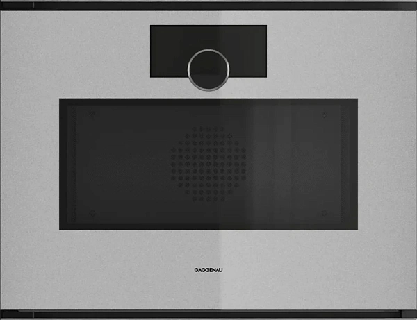 Gaggenau GM251130 — Комбинированный духовой шкаф с микроволнами Петли двери слева, отделка Gaggenau Sterling